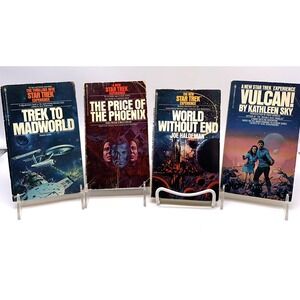 Bantam Star Trek Paperback Books Lot 4 1970s Vulcan Madworld Phoenix World End